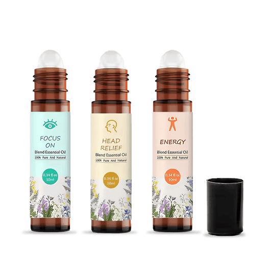 Aromatherapy Rollers: Energy & Focus Kit